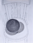 “Wooden Ball on Chair”   pencil   2012   76x55cm