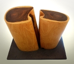 “Lignum 7” 2006-07 Lignum Vitae on slate base 60 x76 x 46cm