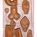 “Man Kit” 1965  Afzelia 98 x 31 x 9.5cm 